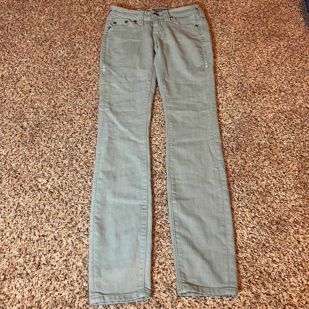 Affliction Raquel Jeans Embellished Skinny Leg‎ Denim Pants Size 24